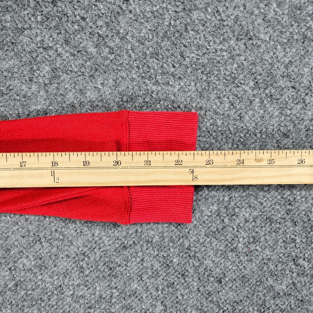 Lauren Ralph Lauren Graphic Logo Long Length Shirt Red Women's Size Small Preppy - Picture 6 of 6